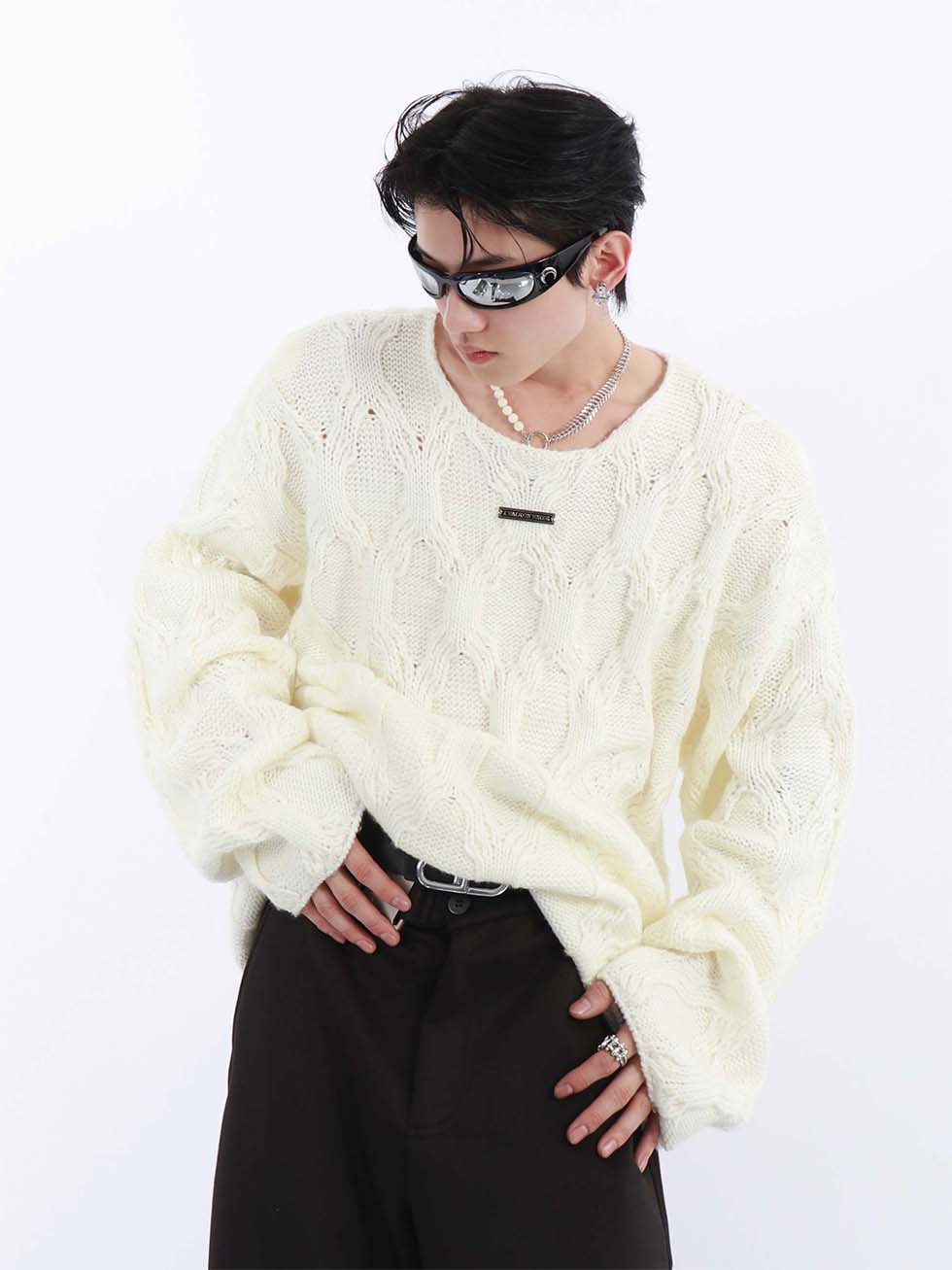 트위스트 패턴 스웨터 P1130