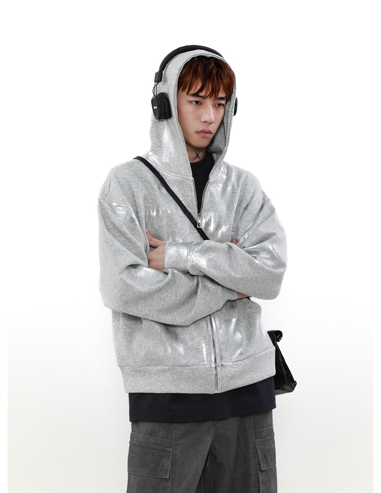 Graffiti hooded sweatshirt P852