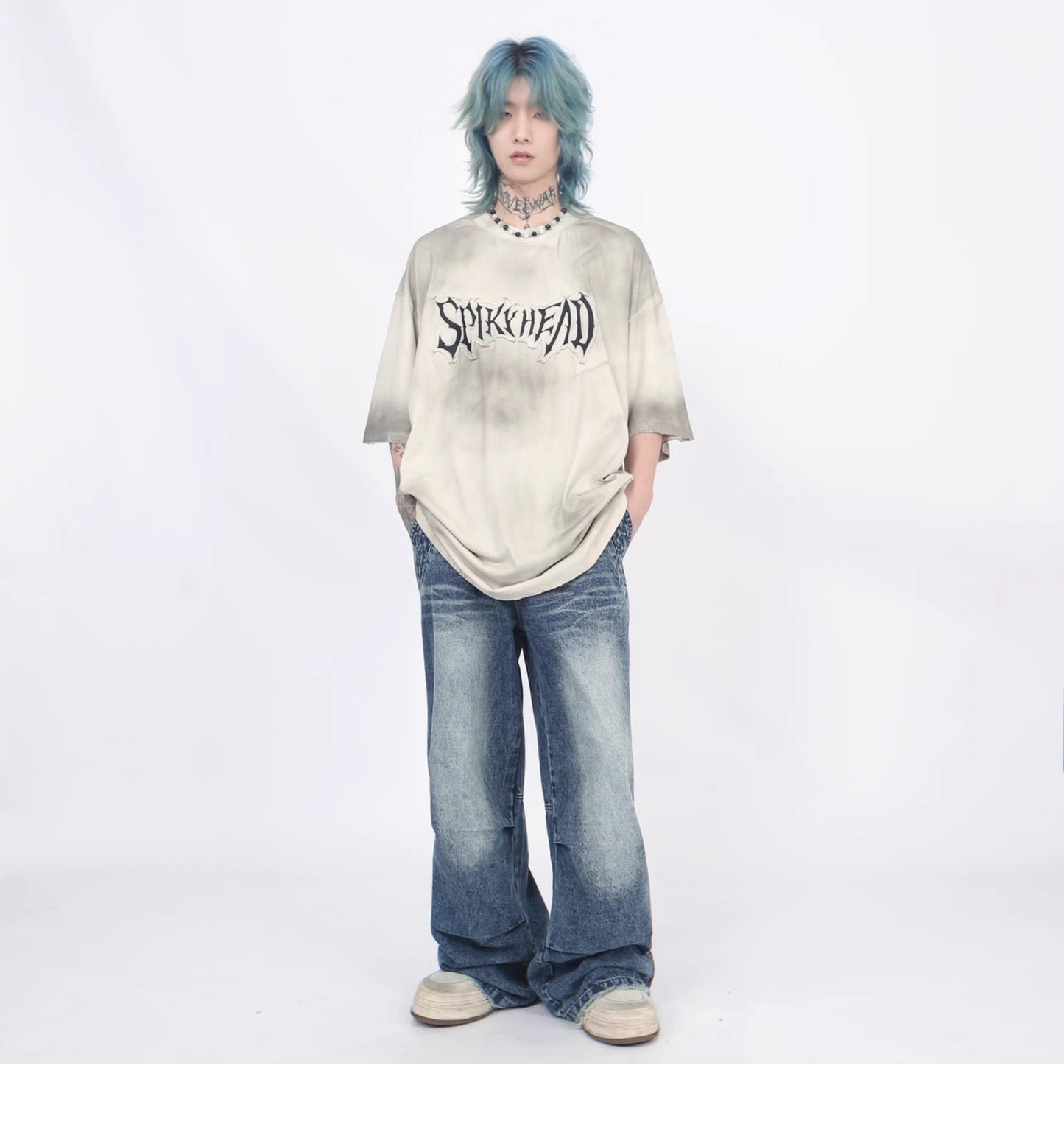 올드 더티 쇼트 슬리브 T셔츠 P1369
