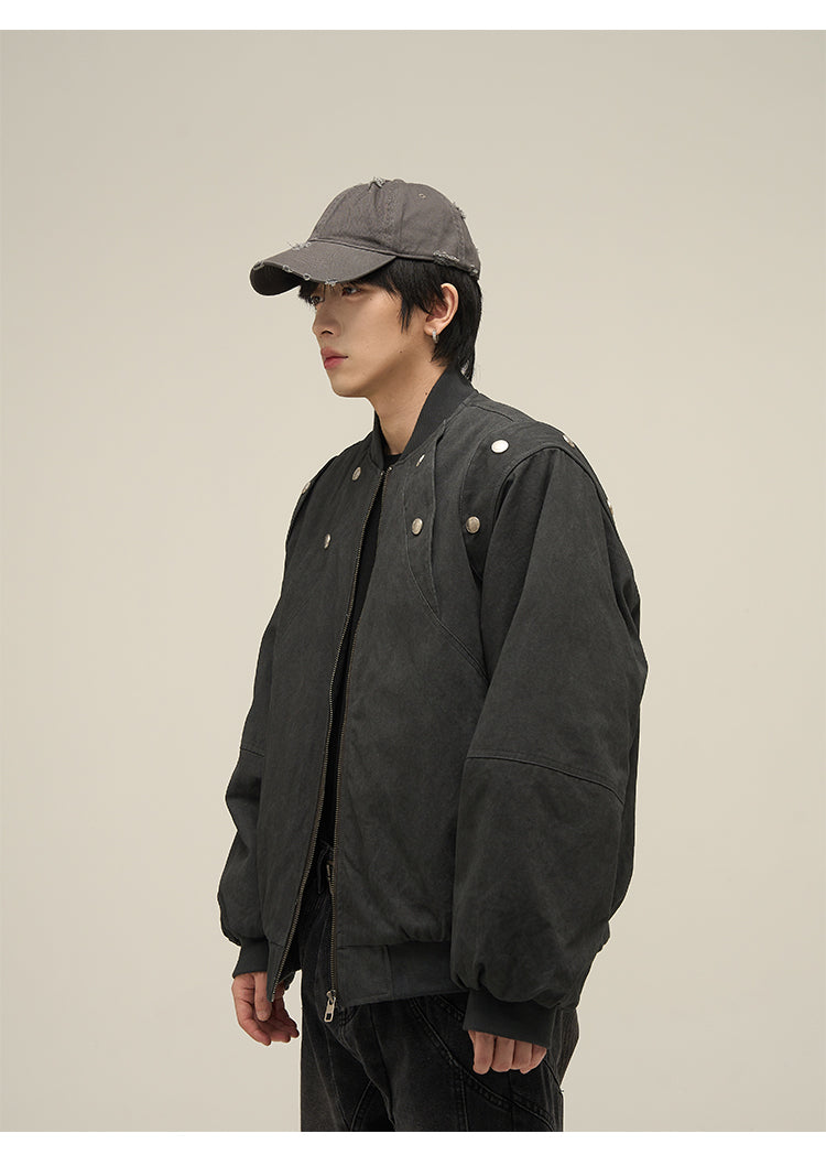 American retro shoulder stitch jacket P643