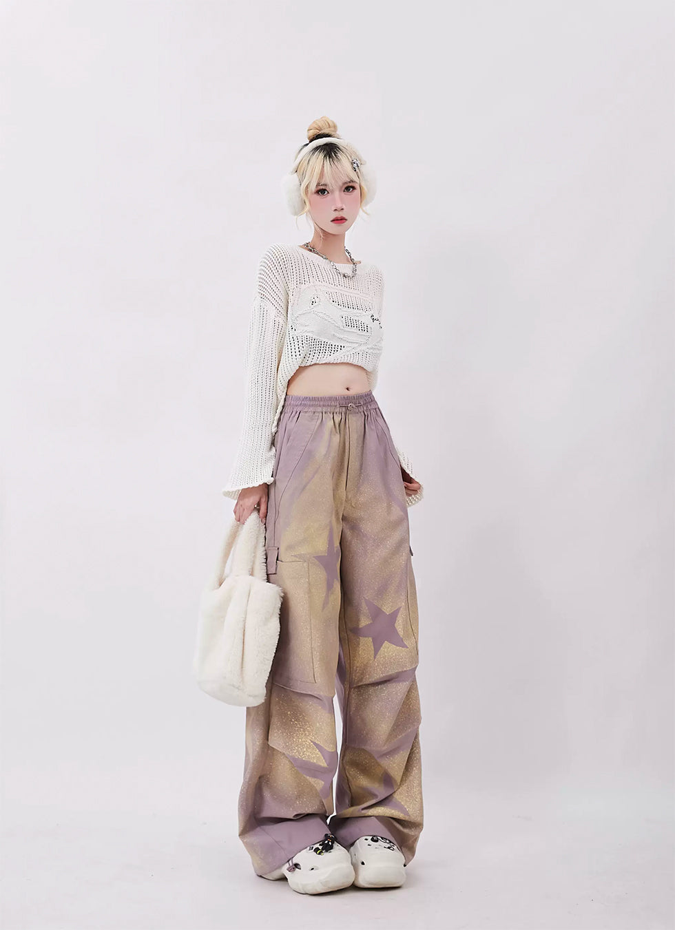 Inkjet Design Straight Pants P949