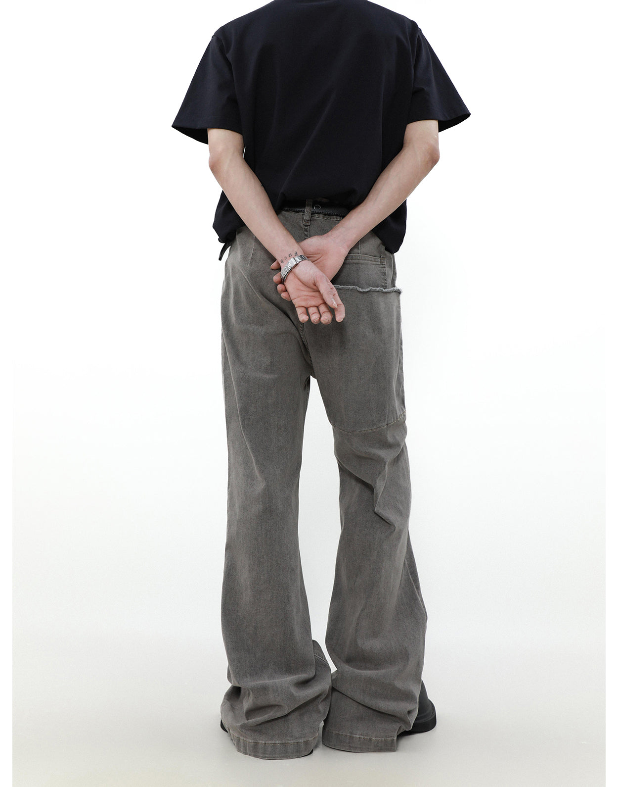 아메리칸 레트로 워시드 부츠 컷 청바지 P835