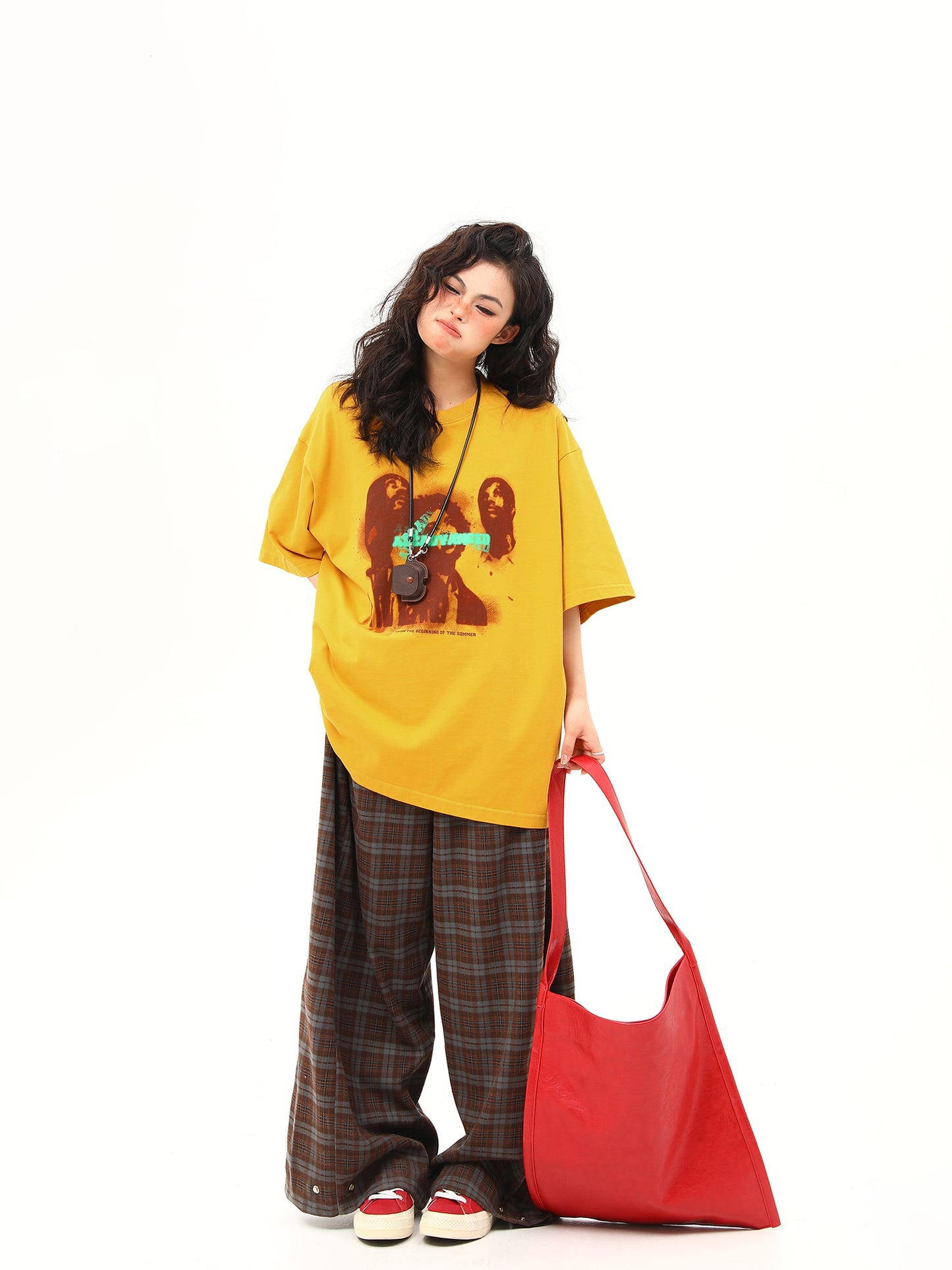 トレンド ルーズ Tシャツ P2039