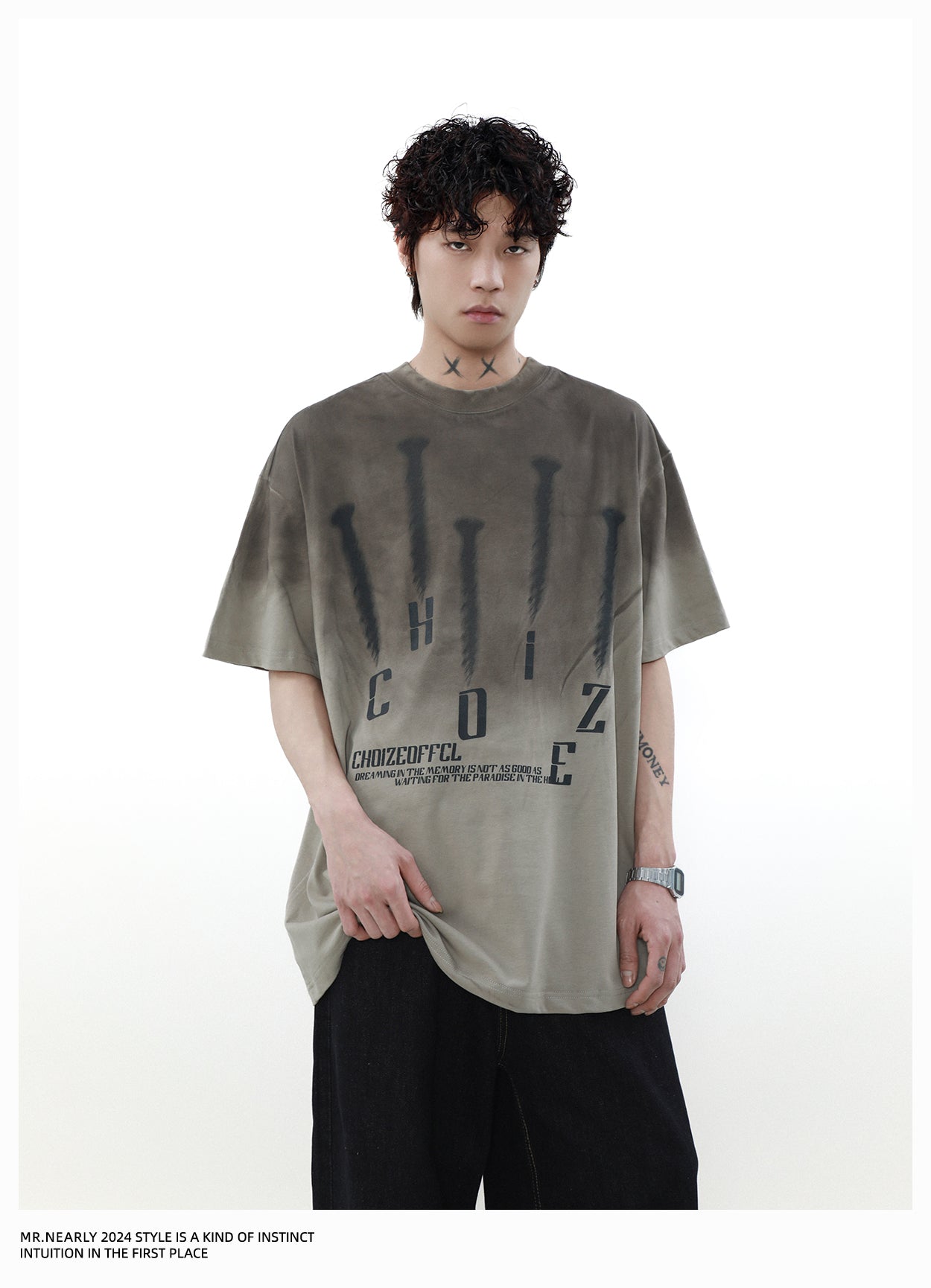 American Heavy Design Short Sleeve T-Shirt P1356