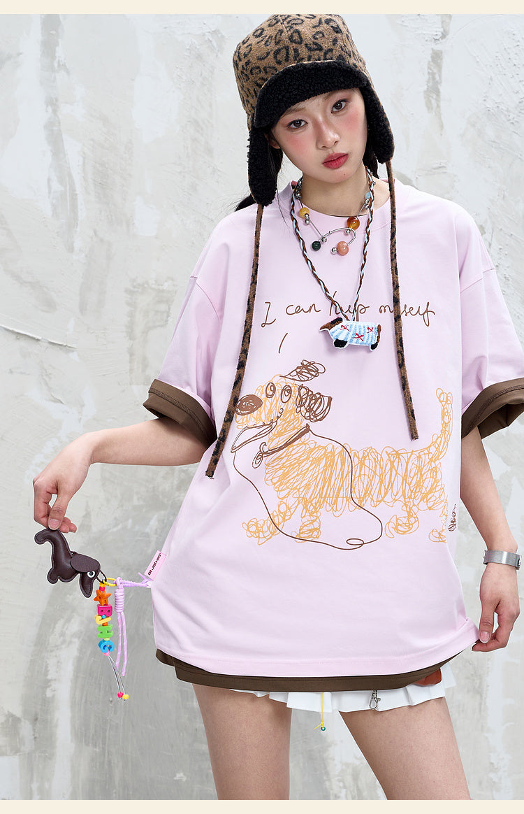 手描き 速乾Tシャツ P2153