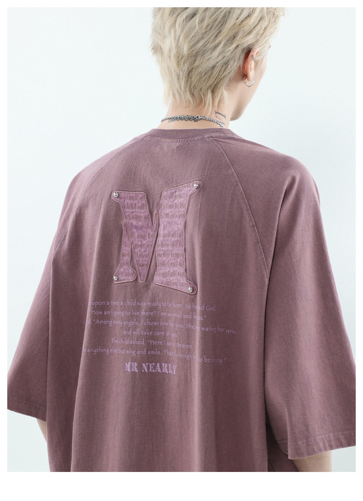 オーバーサイズワッペンTシャツ P178