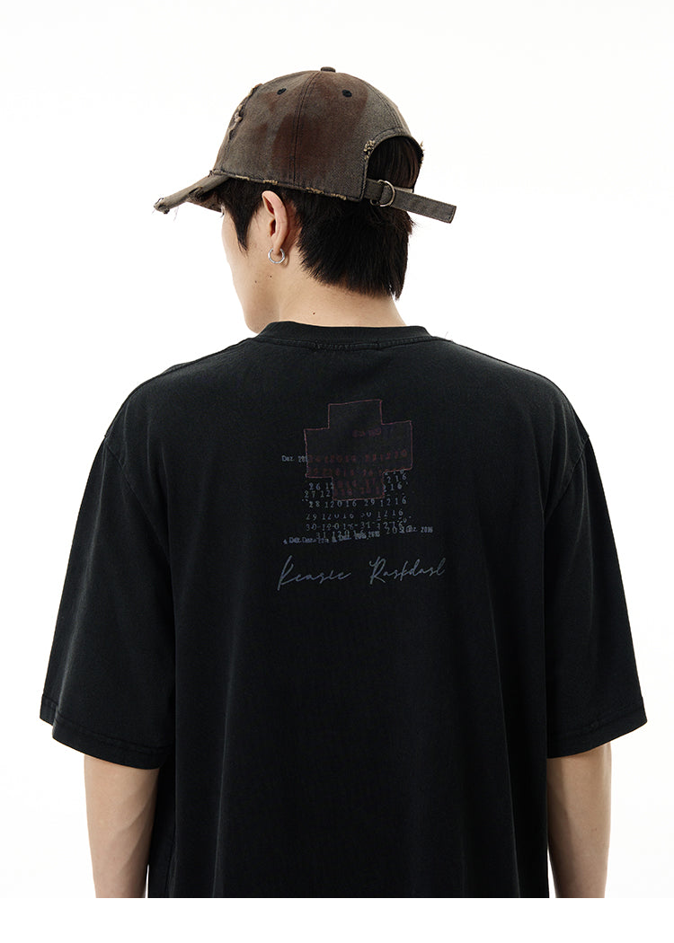 オールドキャラクタープリント 半袖Tシャツ P1425