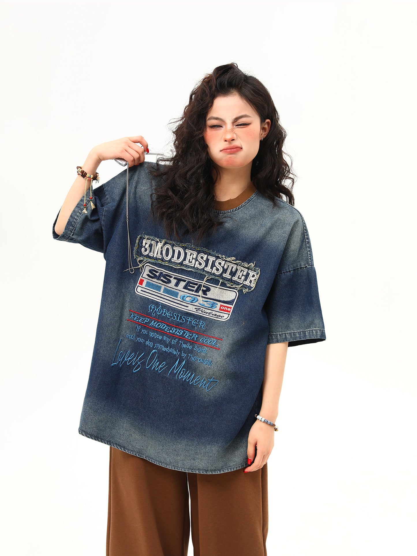 ヘビーウォッシュデニム Tシャツ P2030