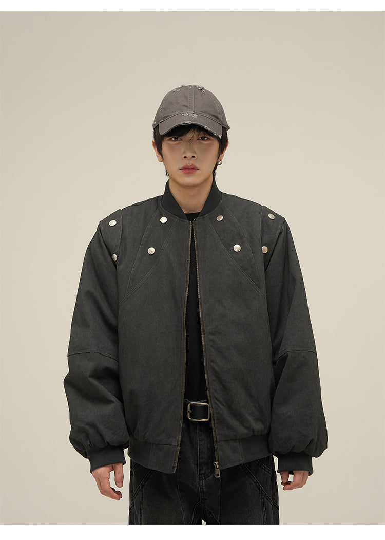 American retro shoulder stitch jacket P643