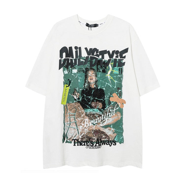 ポートレートプリントTシャツ P1483
