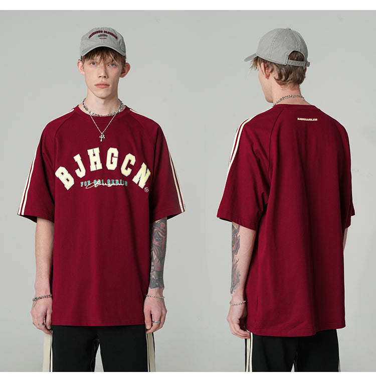 オーバーサイズサイドラインTシャツ P093