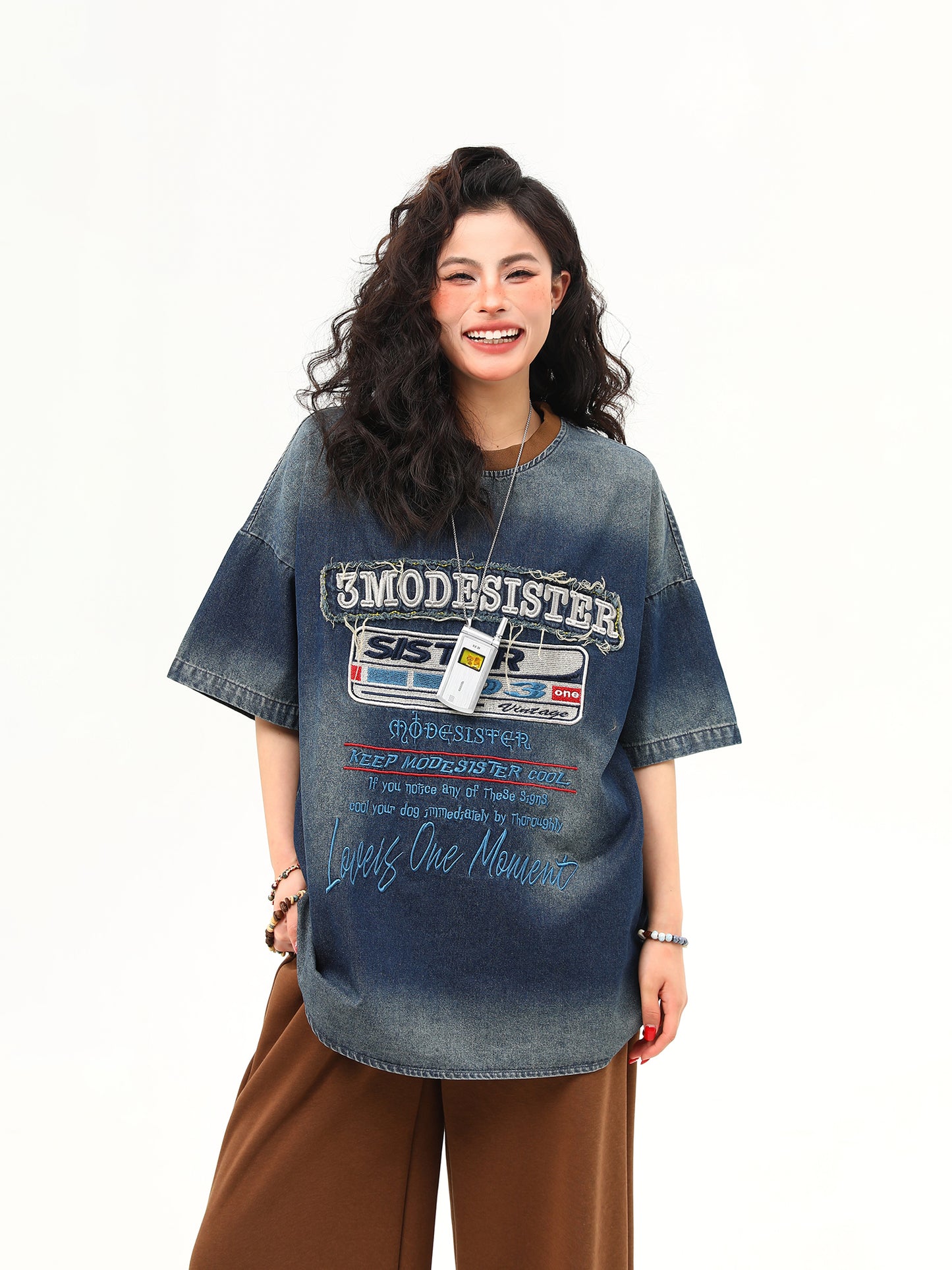 ヘビーウォッシュデニム Tシャツ P2030