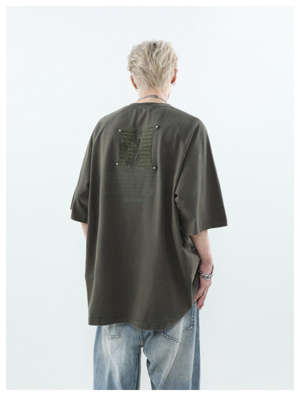 オーバーサイズワッペンTシャツ P178