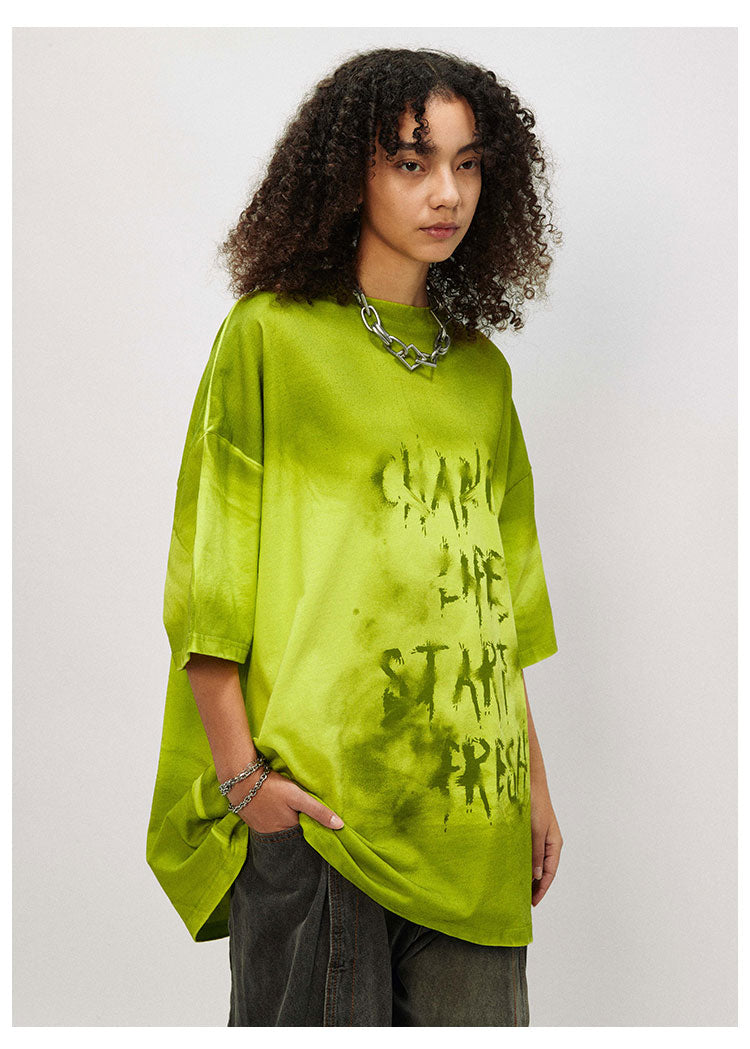 レトロ ダメージ 半袖 Tシャツ P1389