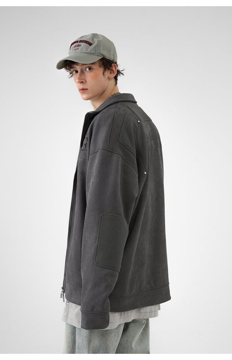 Suede casual jacket P402