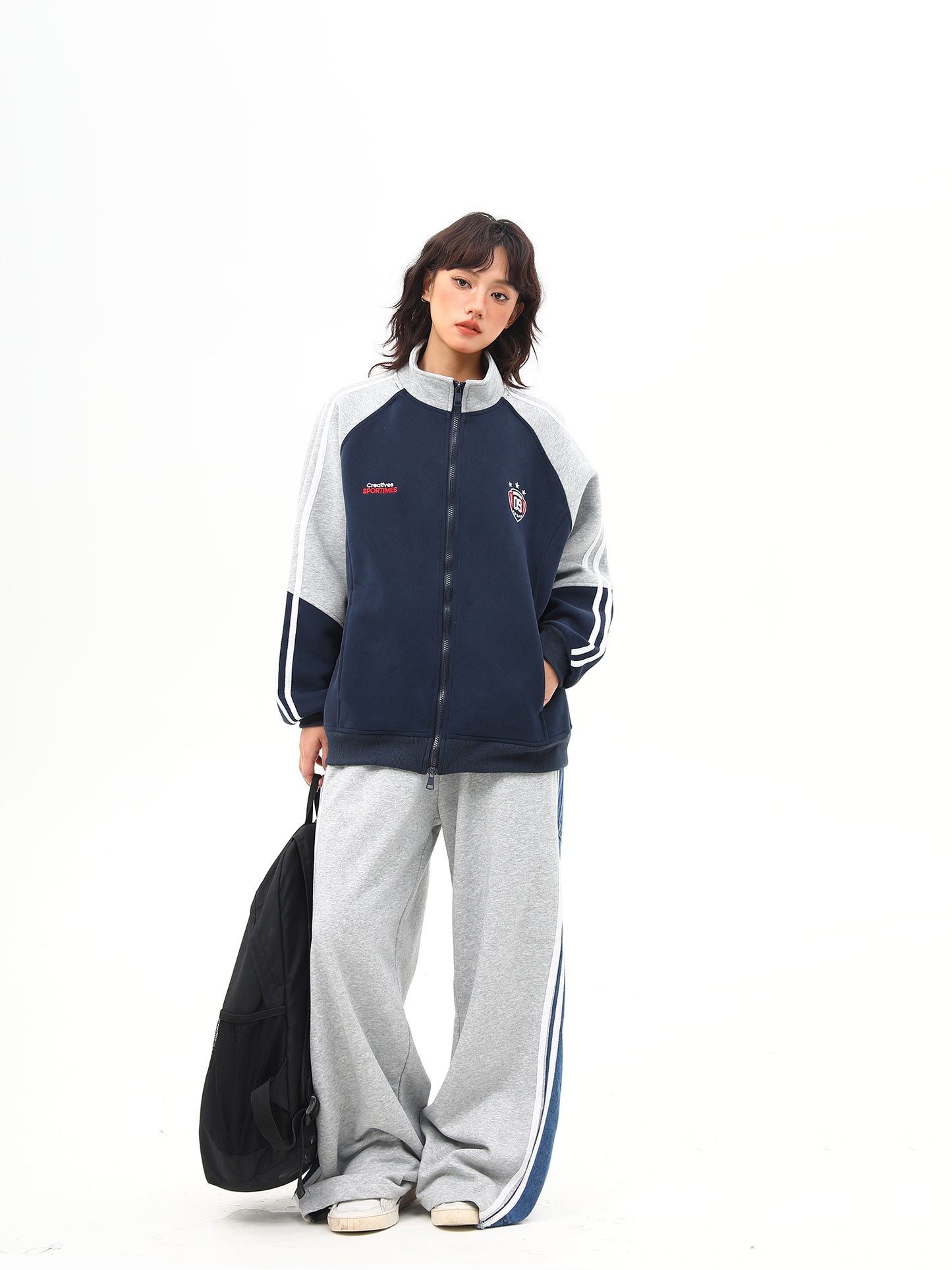 ユニセックス スタンドカラー ジャケット P2022