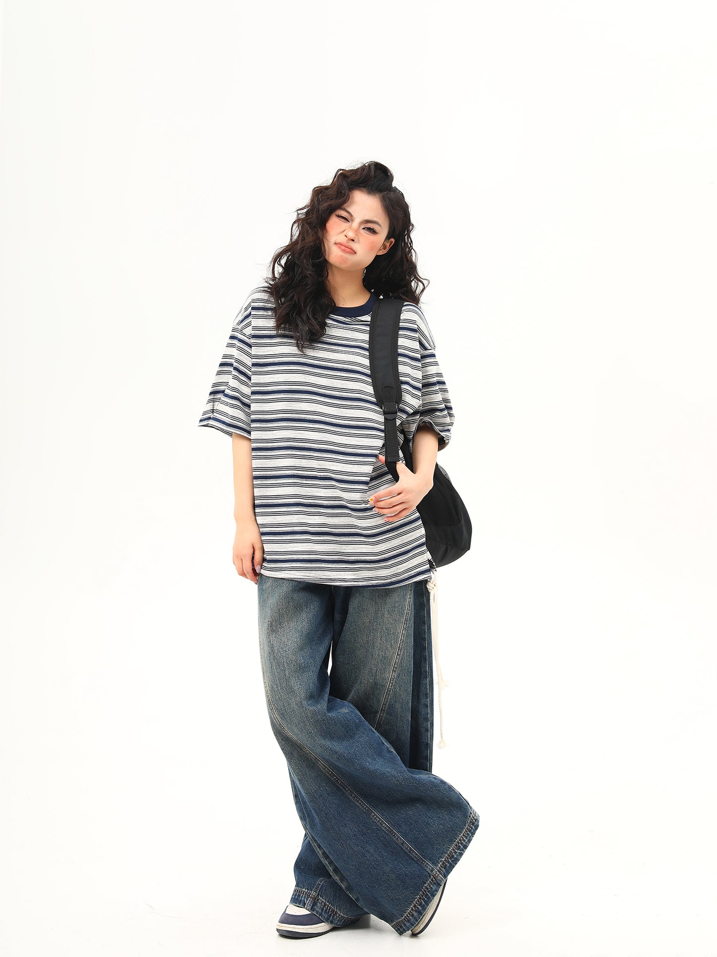 レトロストライプ Tシャツ P2048