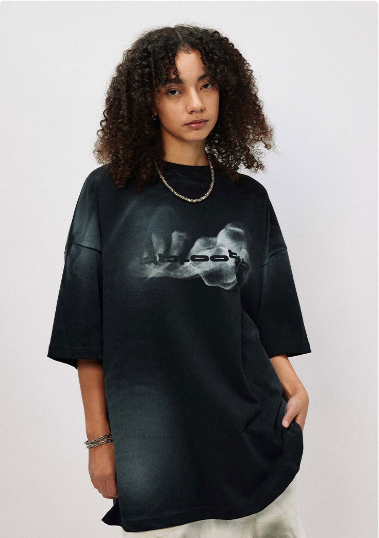 ハイストリート レトロ 半袖 Tシャツ P1394