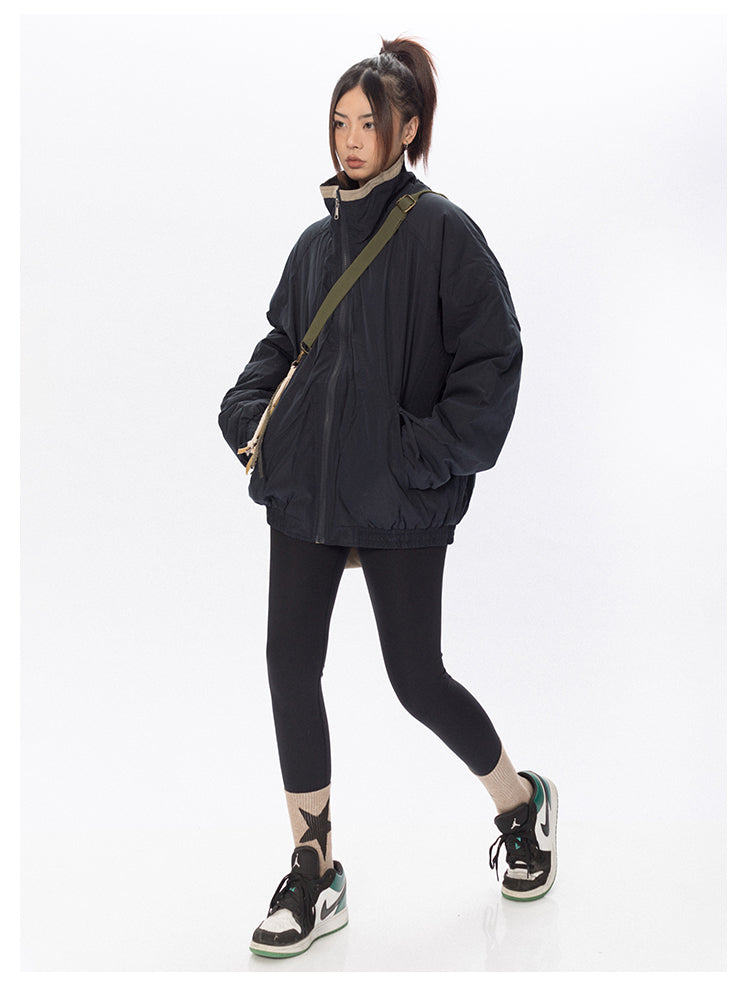 スタンドアップカラー コットンジャケット P735