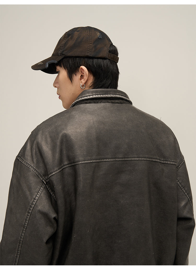 レトロヴィンテージ加工レザージャケット P621