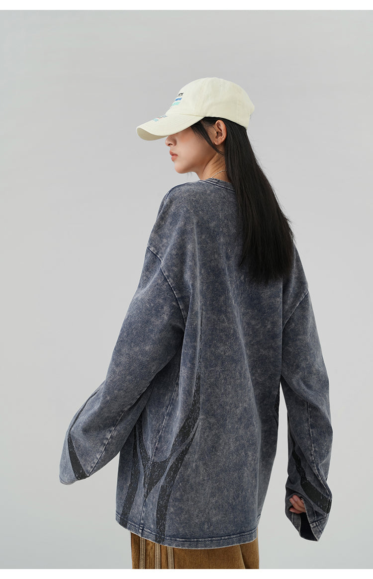 Washed Heavyweight Long Sleeve T-Shirt P403