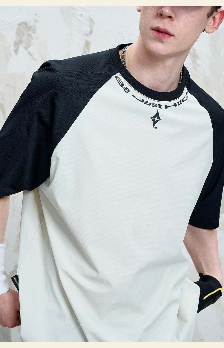 コントラストカラー ラグランスリーブTシャツ P2143