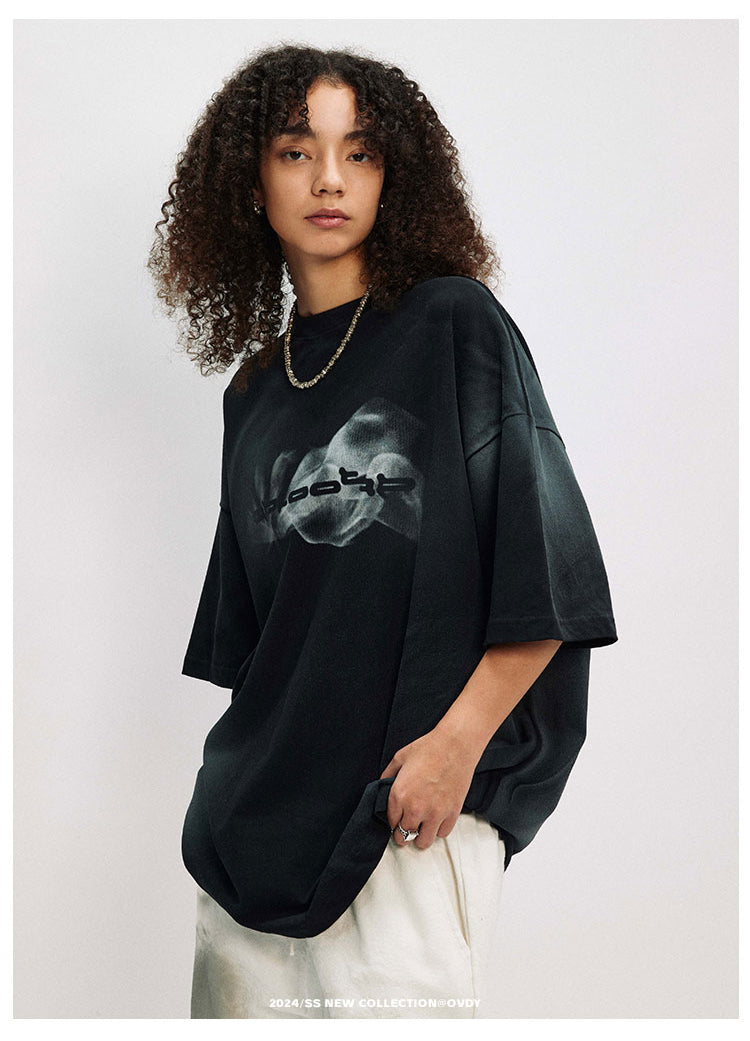 ハイストリート レトロ 半袖 Tシャツ P1394
