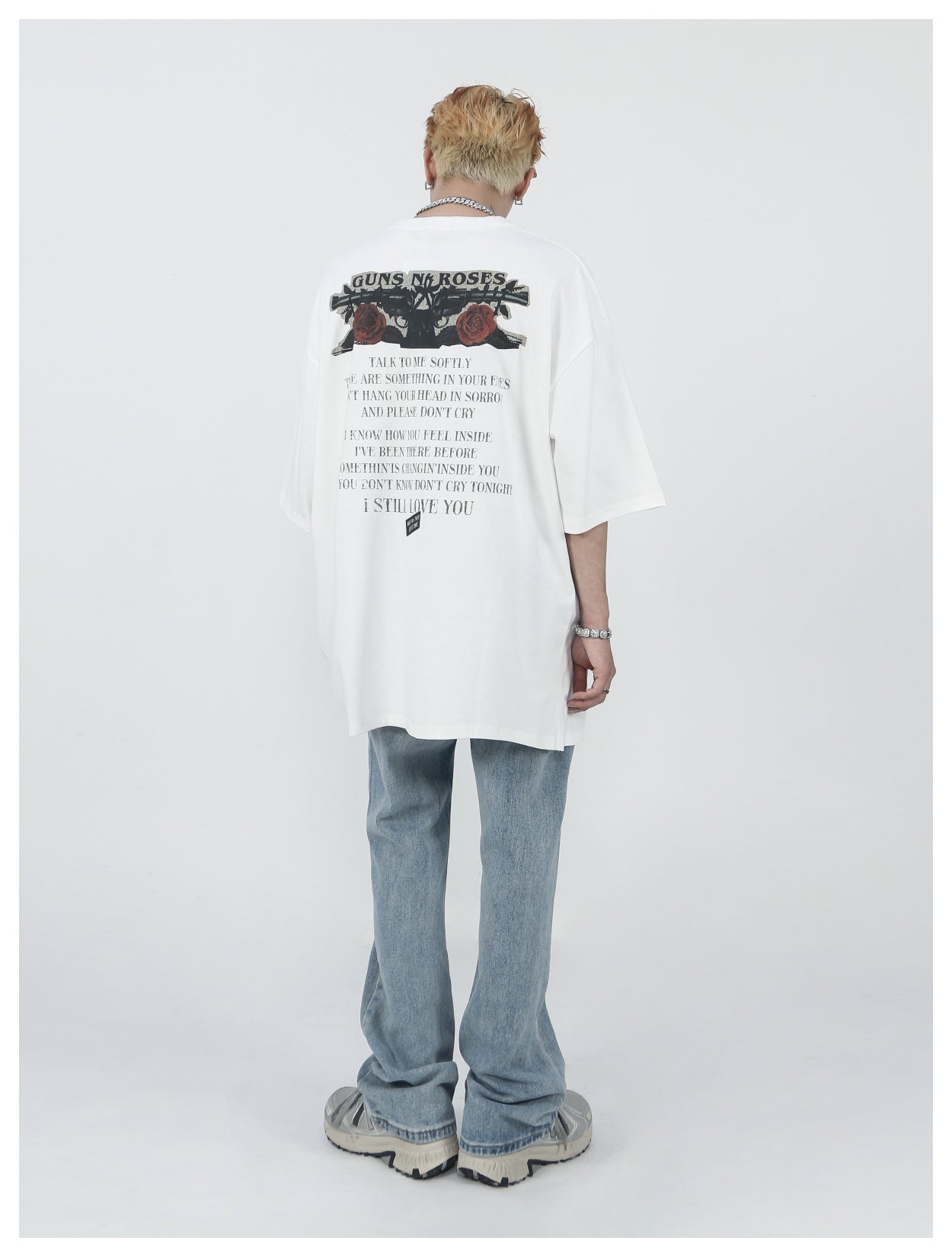 レトロフロントグラフィックTシャツ P198