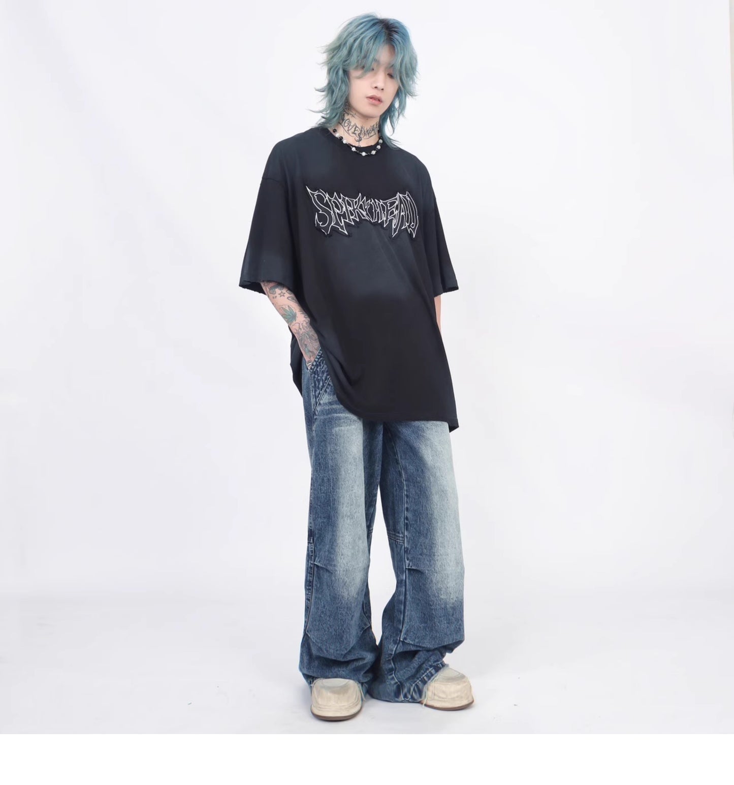 올드 더티 쇼트 슬리브 T셔츠 P1369