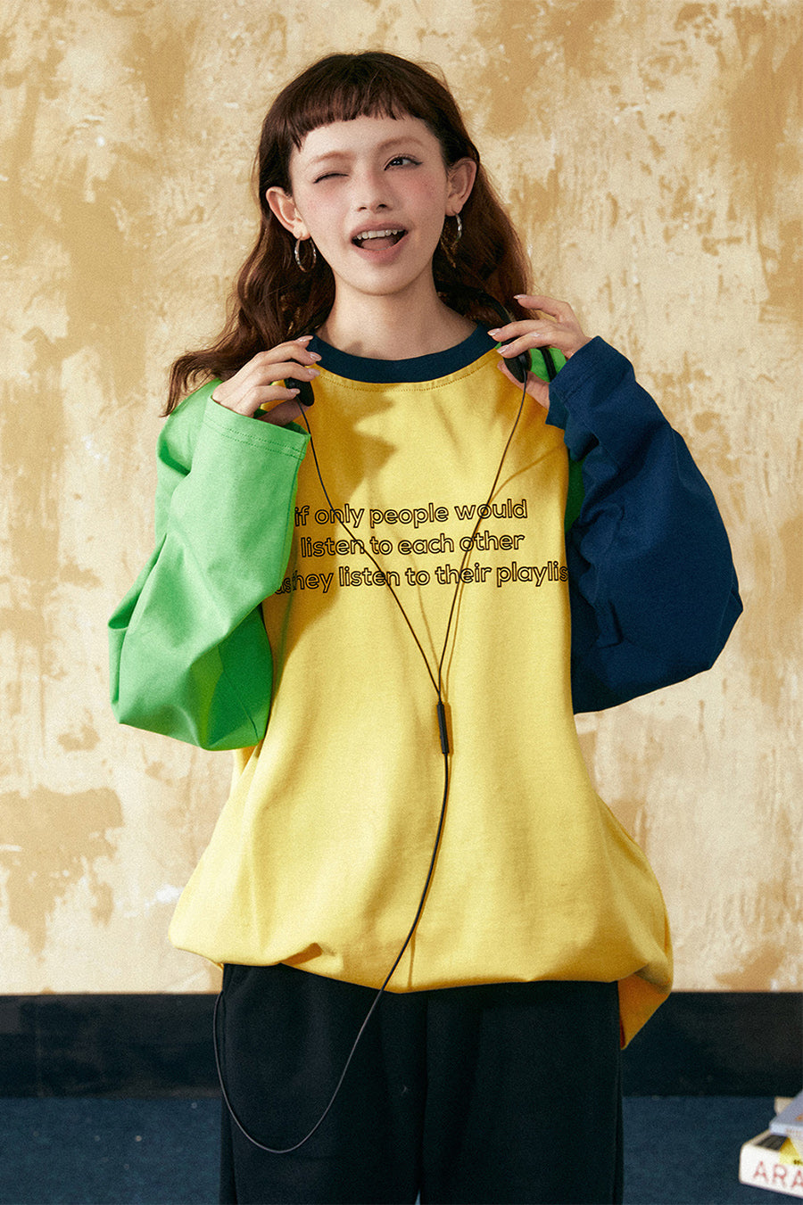 오리지날 스티치 긴팔 T셔츠 P797