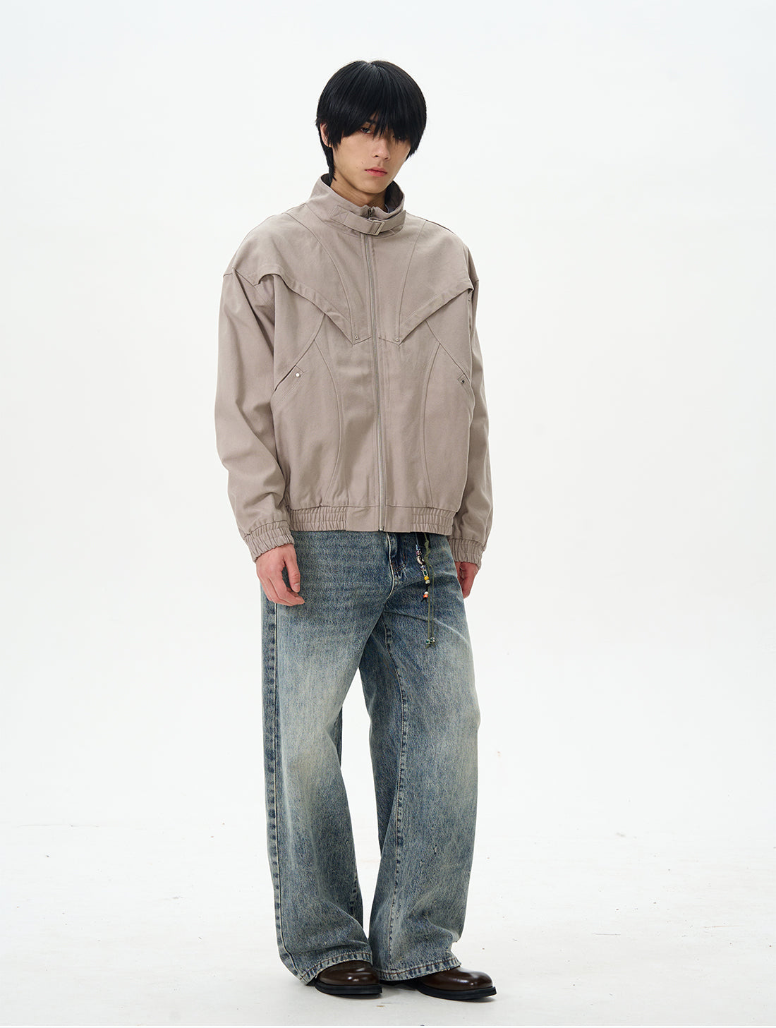 デコンストラクト スタンドカラー ジャケット P2004