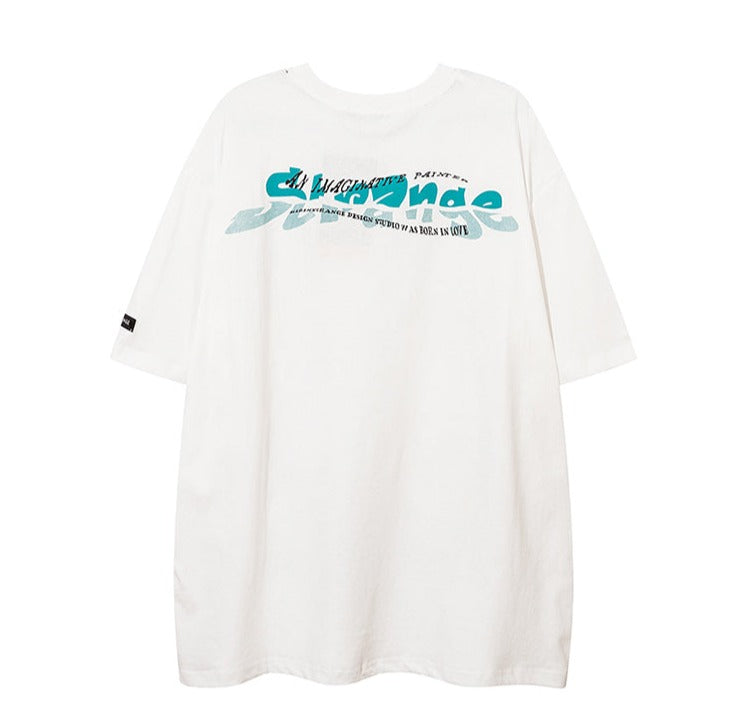 ポートレートプリントTシャツ P1493