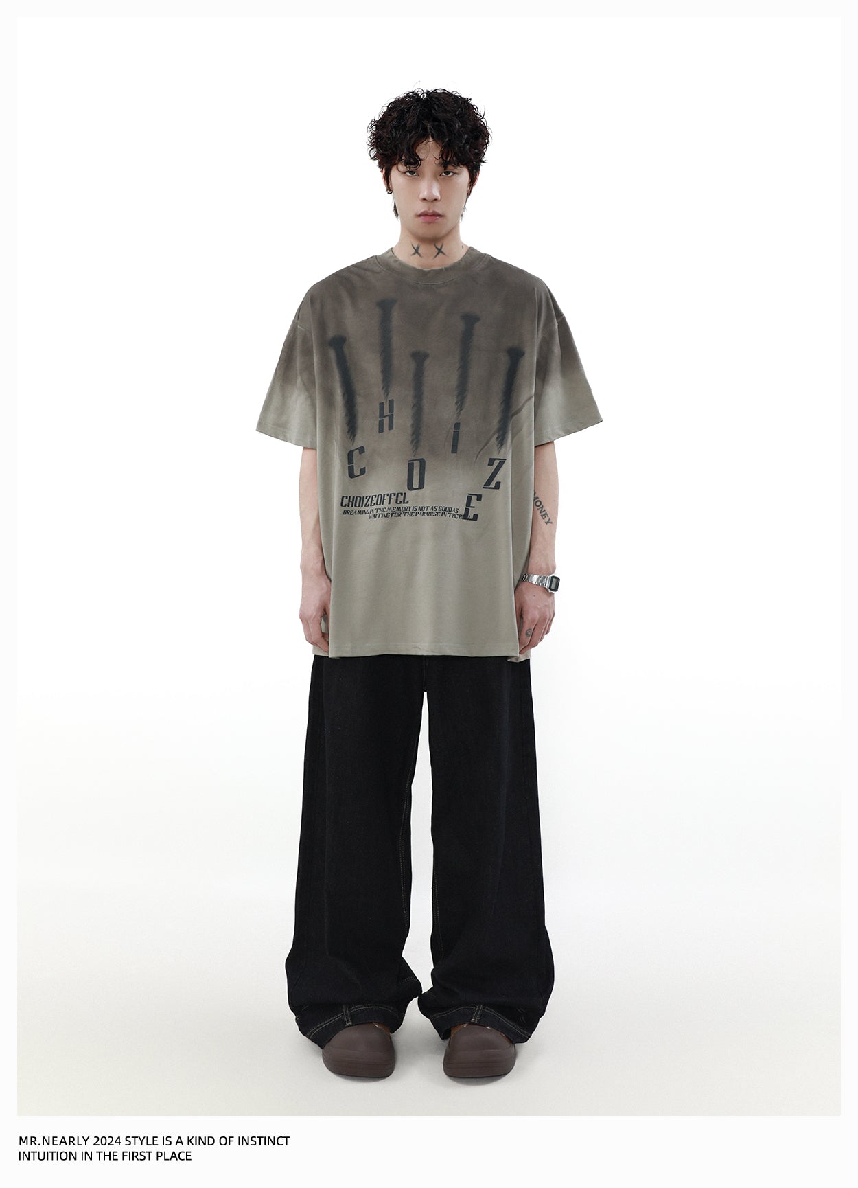 American Heavy Design Short Sleeve T-Shirt P1356