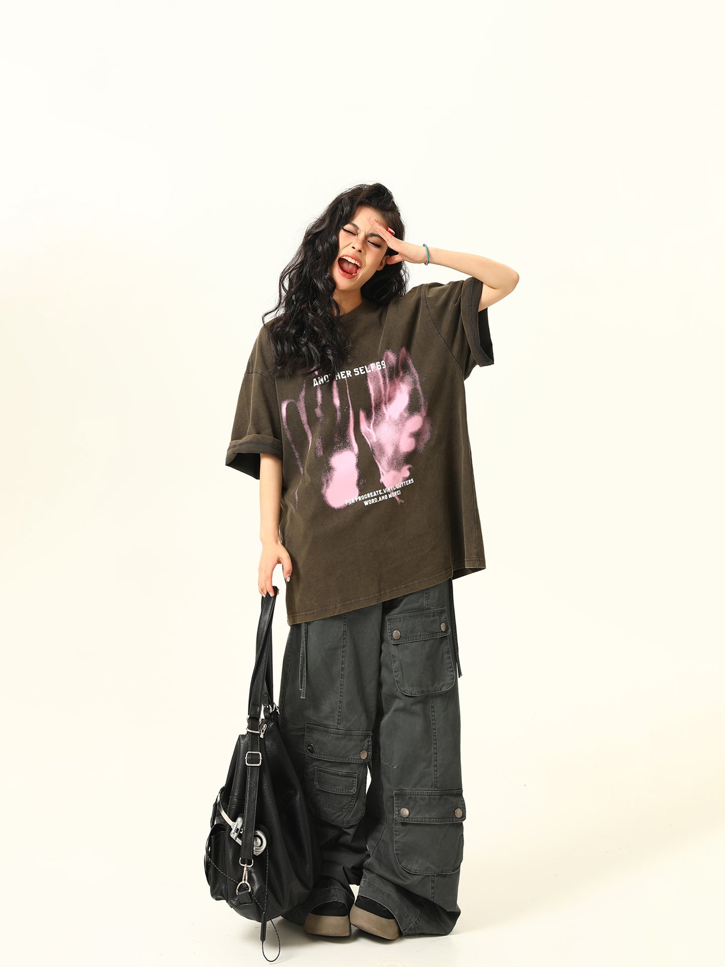 プリント ウォッシュTシャツ P1630