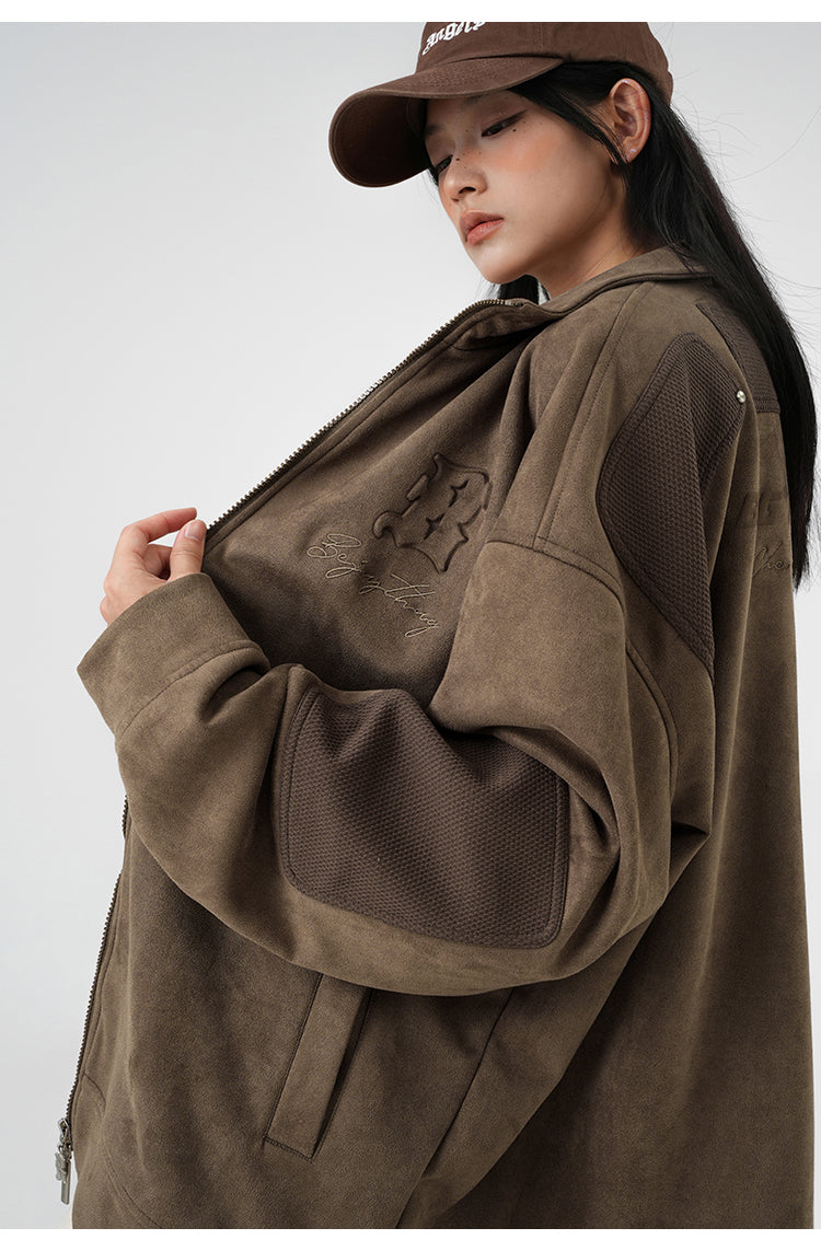 Suede casual jacket P402