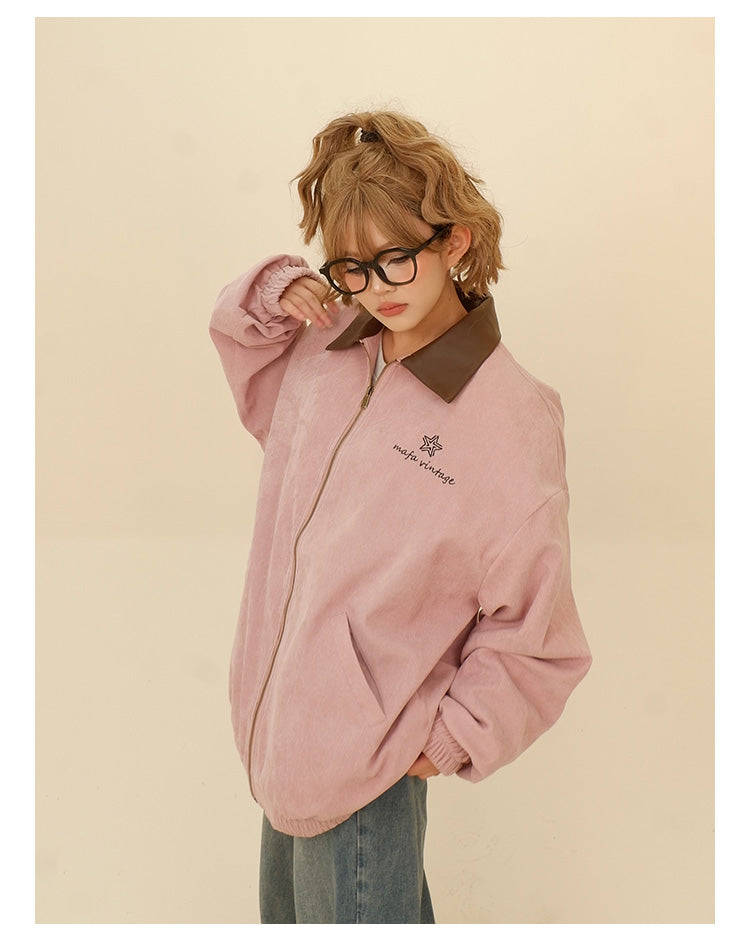 스타 자수 라펠 재킷 P1283