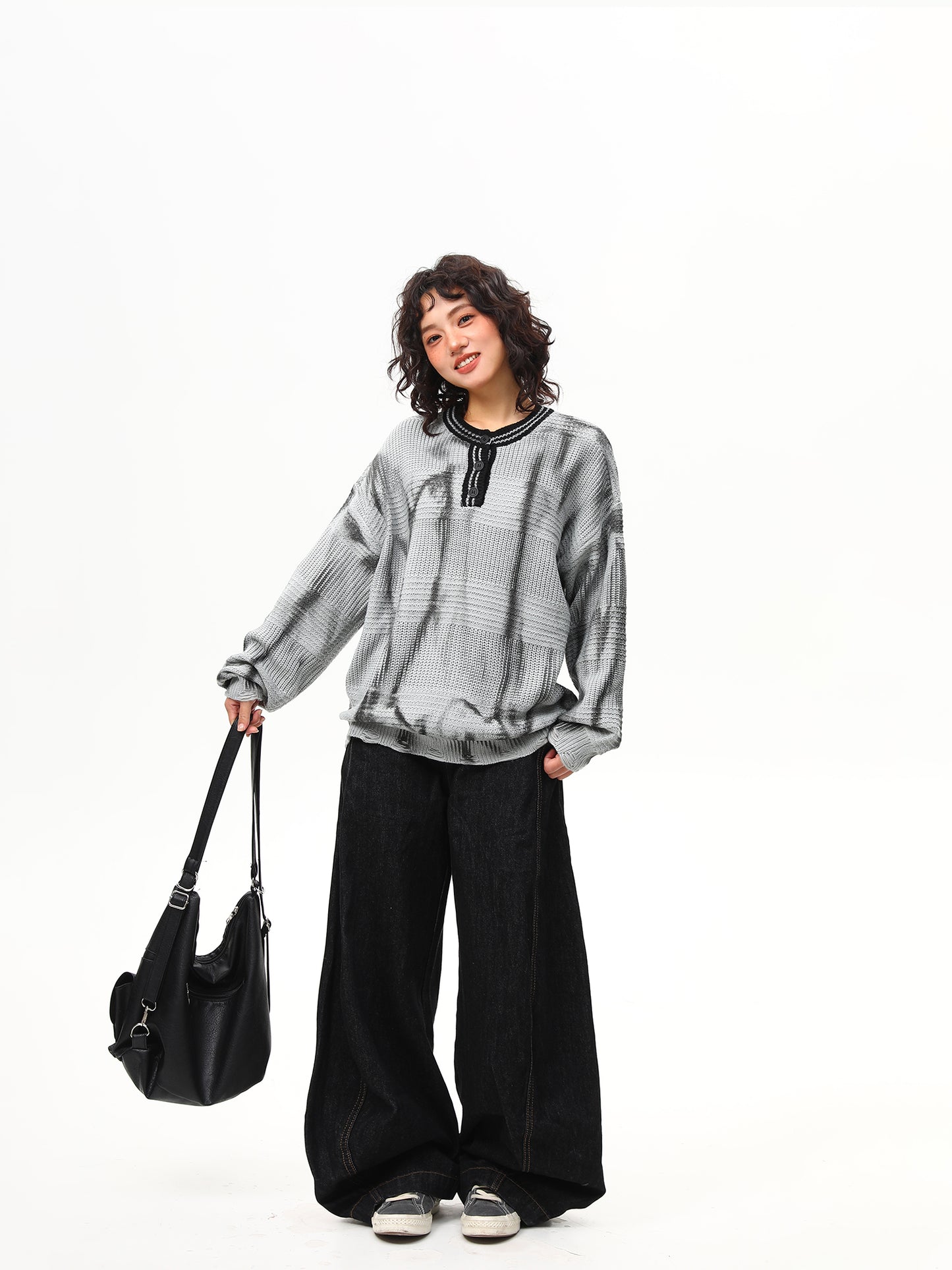 ヘンリーカラー タイダイセーター P2008