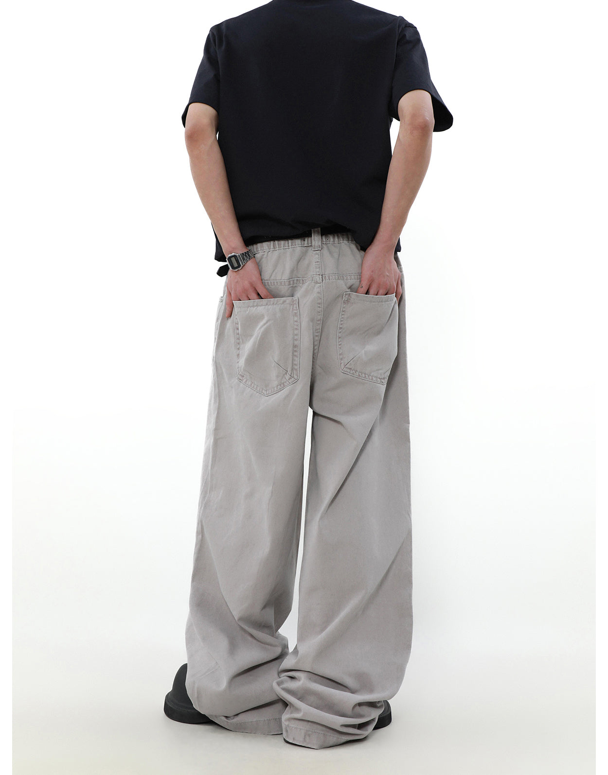 아메리칸 레트로 워시 가공 데미지 청바지 P837