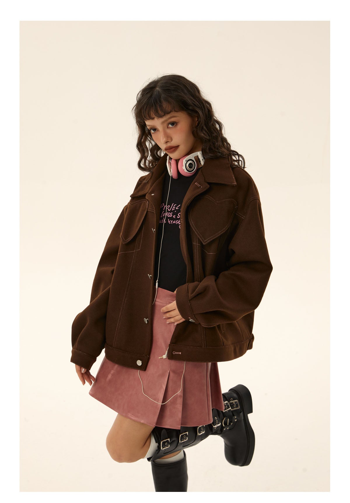 Retro Simple Coat Jacket P429