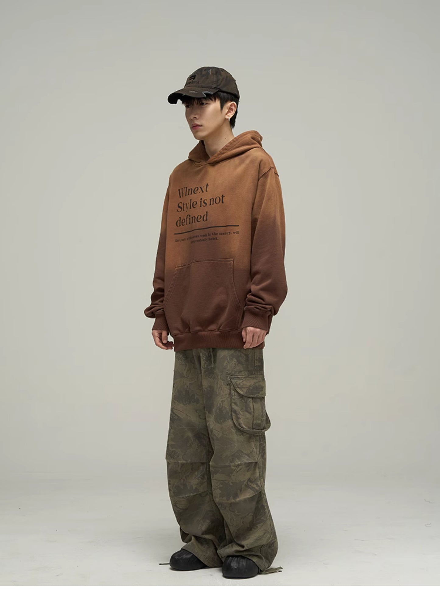 Gradient Print Parka P331