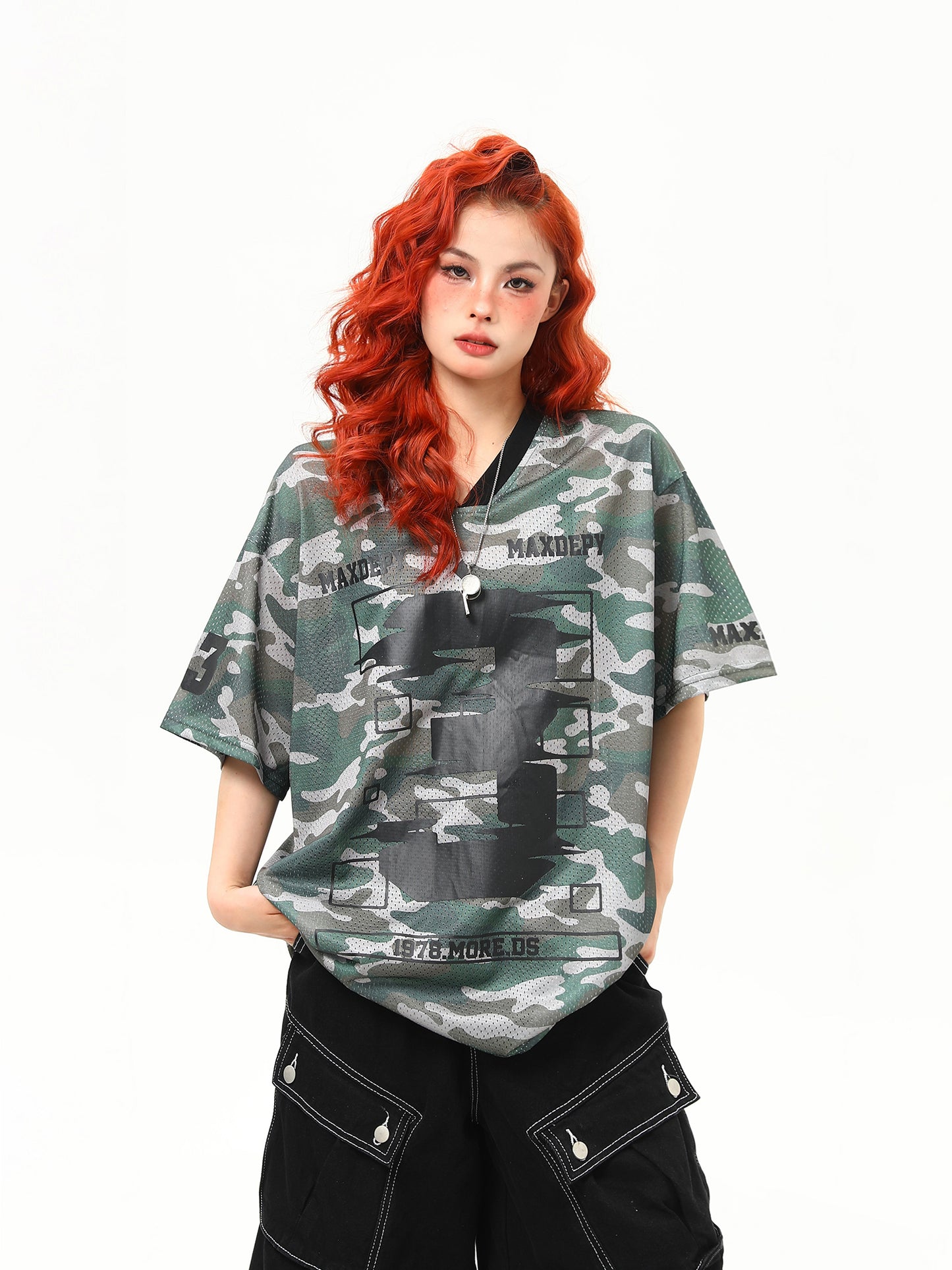 Vネック クールTシャツ P2126