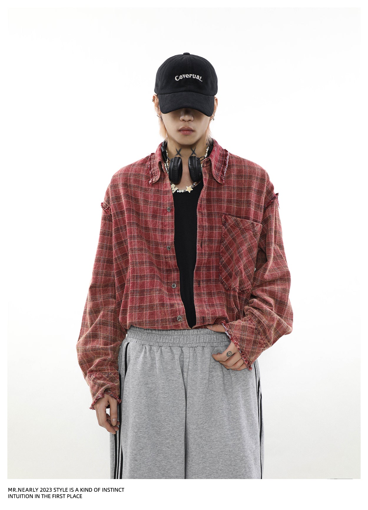 레트로 체크 셔츠 P269