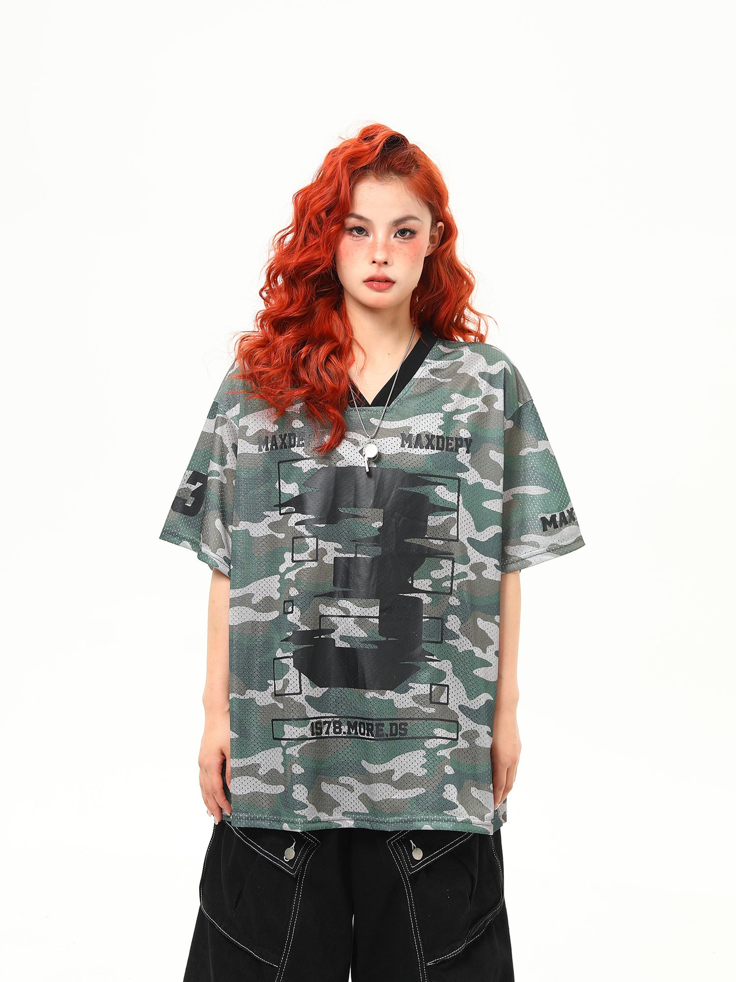 Vネック クールTシャツ P2126