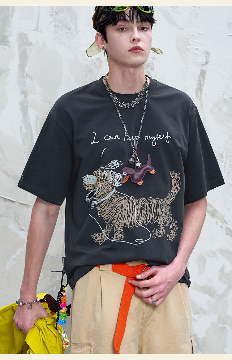 手描き 速乾Tシャツ P2153
