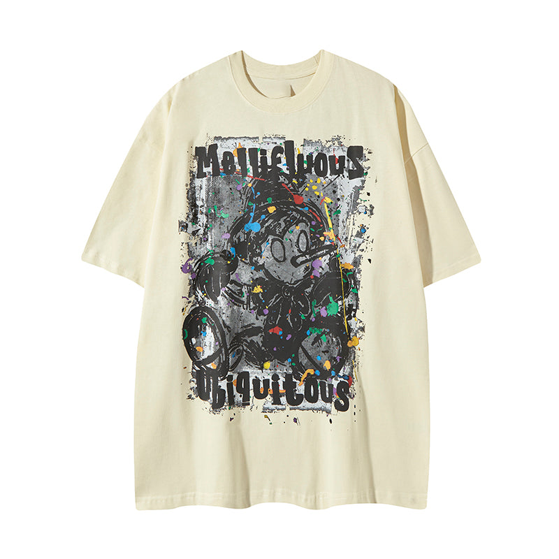 グラフィティプリント Tシャツ P2041