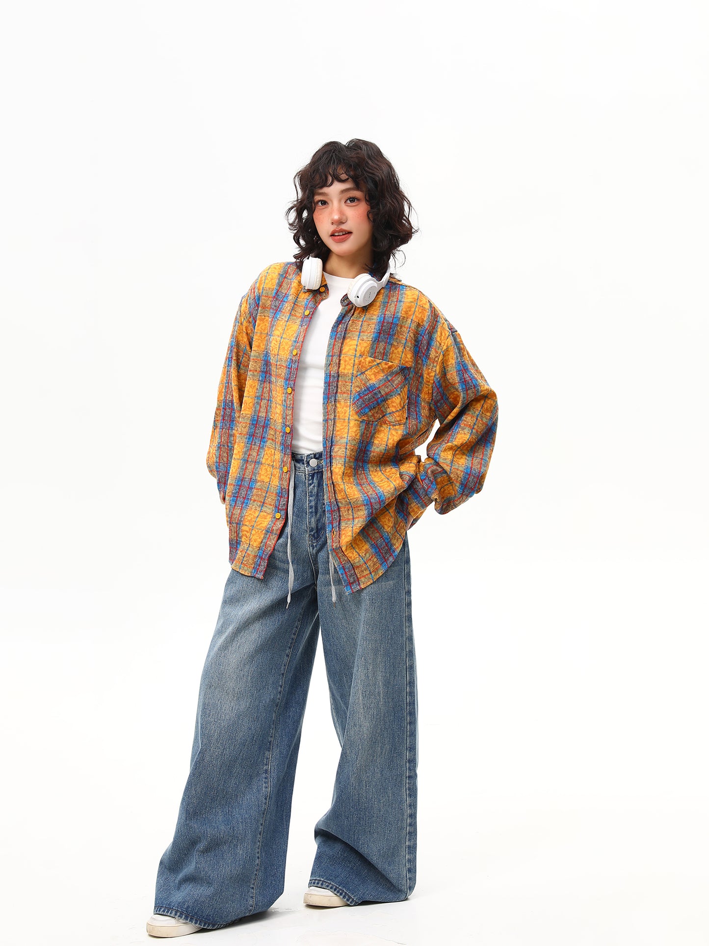 タイダイ柄デザイン シャツ P2007