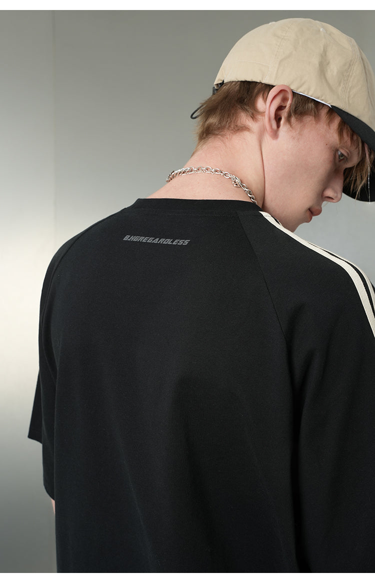 オーバーサイズサイドラインTシャツ P093
