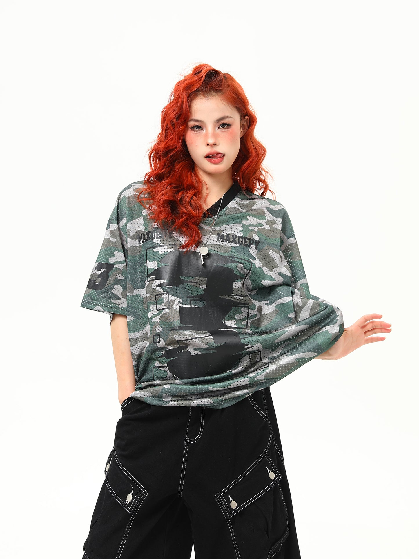 Vネック クールTシャツ P2126