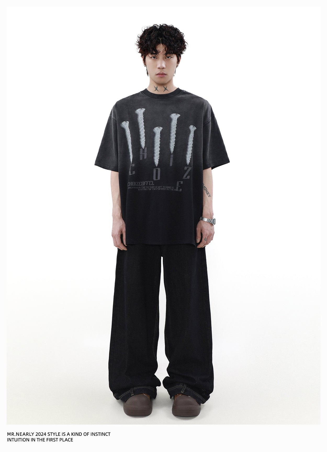 American Heavy Design Short Sleeve T-Shirt P1356