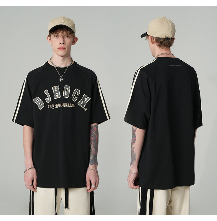 オーバーサイズサイドラインTシャツ P093